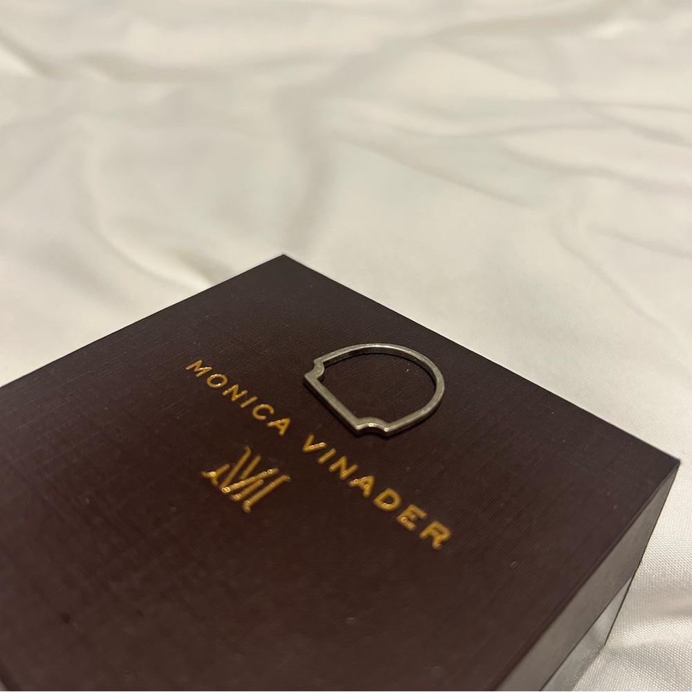 Monica Vinader Signature Silver Thin Ring